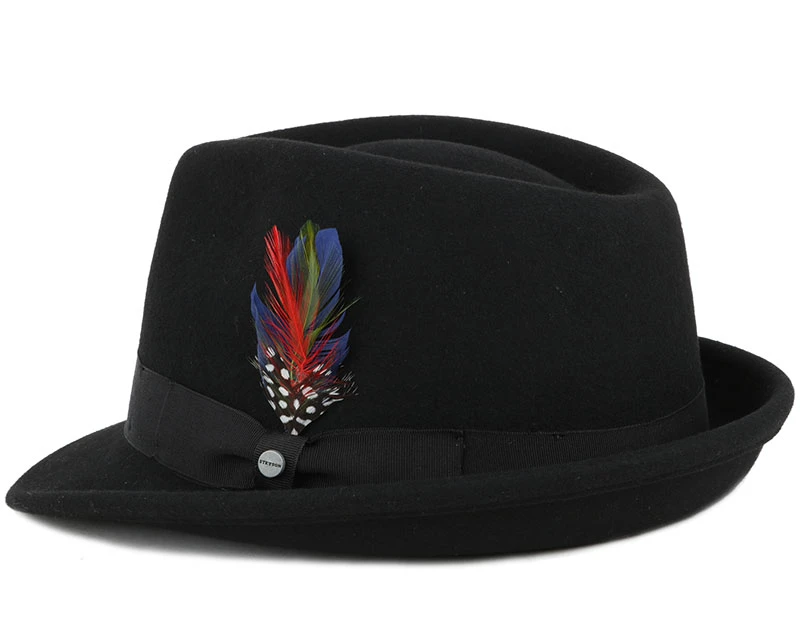 Woolfelt Black Trilby - Stetson 2 Woolfelt Black Trilby - Stetson - Image 2