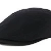 Kent Wool EF Black Flat Cap - Stetson