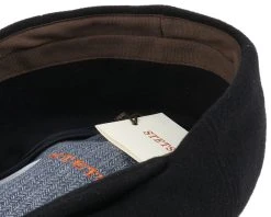 Kent Wool EF Black Flat Cap - Stetson -Fashion Hat Discount Store 11988 3