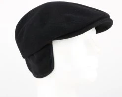 Kent Wool EF Black Flat Cap - Stetson -Fashion Hat Discount Store 11988 5