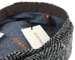 Hatteras Herringbone WV Flat Cap - Stetson -Fashion Hat Discount Store 12002 3