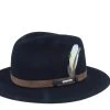 Traveller Vitafelt Black Fedora - Stetson