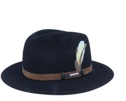 Traveller Vitafelt Black Fedora - Stetson