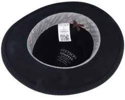 Traveller Vitafelt Black Fedora - Stetson -Fashion Hat Discount Store 4043898003780 4