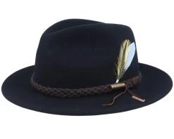 Tller Vitafelt Black Fedora - Stetson