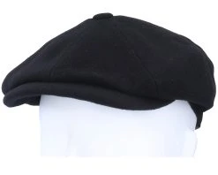 Hatteras Wool/Cashmere Black Flat Cap - Stetson -Fashion Hat Discount Store 4043898012409 5