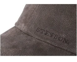 Baseball Cap Pigskin Braun Adjustable - Stetson -Fashion Hat Discount Store 4043898018319 5
