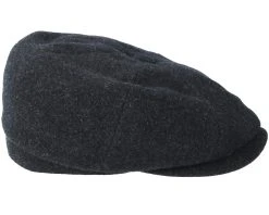 Hatters Wool/Cashmere Black Flat Cap - Stetson -Fashion Hat Discount Store 4043898023054 3