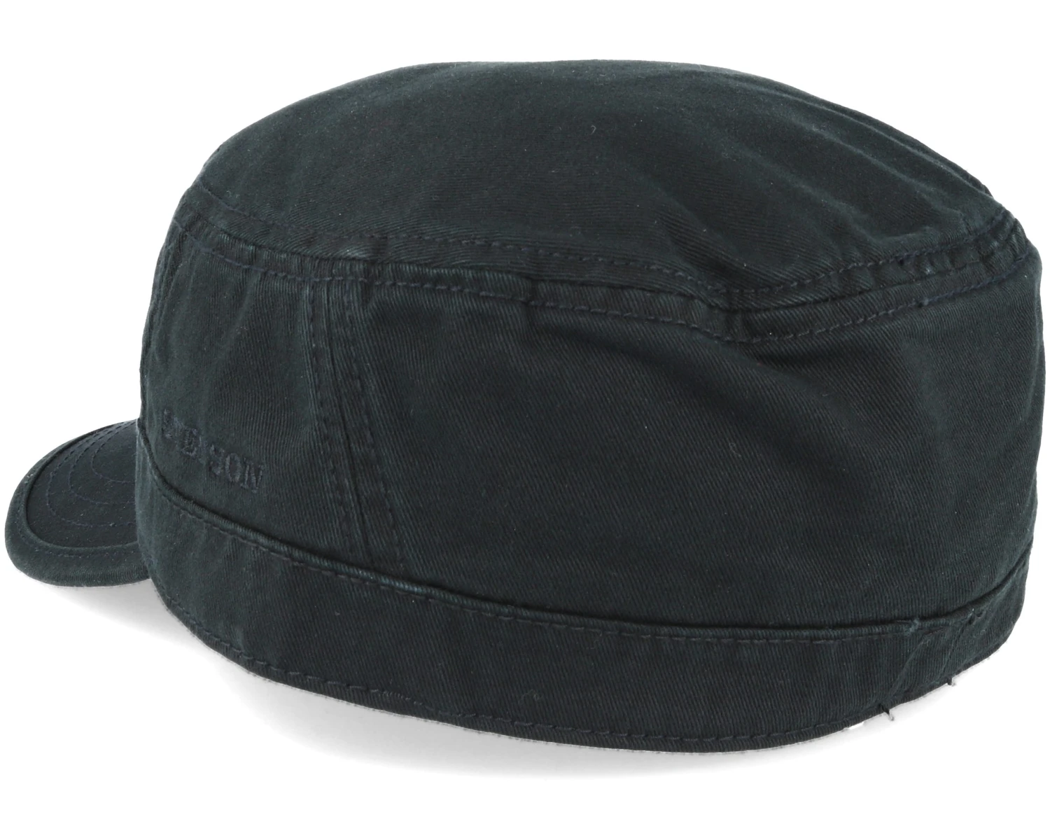 Army Cotton Black Fitted - Stetson 2 Army Cotton Black Fitted - Stetson - Image 2