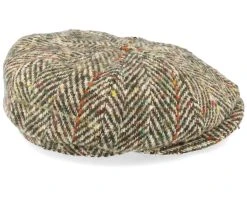Hatteras Herringbone Olive Flat Cap - Stetson -Fashion Hat Discount Store 4043898040532 3