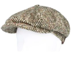 Hatteras Herringbone Olive Flat Cap - Stetson -Fashion Hat Discount Store 4043898040532 5