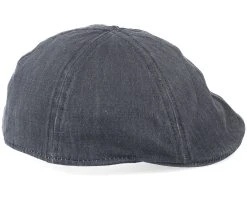 Level Co/Pe Black Flat Cap - Stetson -Fashion Hat Discount Store 4043898185684 3