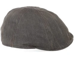 Level Co/Pe Brown Flat Cap - Stetson -Fashion Hat Discount Store 4043898185714 3