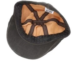 Level Co/Pe Brown Flat Cap - Stetson -Fashion Hat Discount Store 4043898185714 4