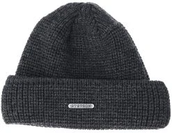 Merino Wool Dark Grey/Black Beanie - Stetson