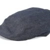 Ivy Linen Dark Grey Flat Cap - Stetson
