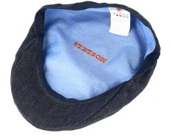 Ivy Linen Dark Grey Flat Cap - Stetson -Fashion Hat Discount Store 4043898358897 4