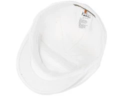 Ivy Cotton White Flat Cap - Stetson -Fashion Hat Discount Store 4043898369183 4