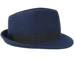Woolfelt Navy Trilby - Stetson 6 Woolfelt Navy Trilby - Stetson -Fashion Hat Discount Store 4043898392693 3