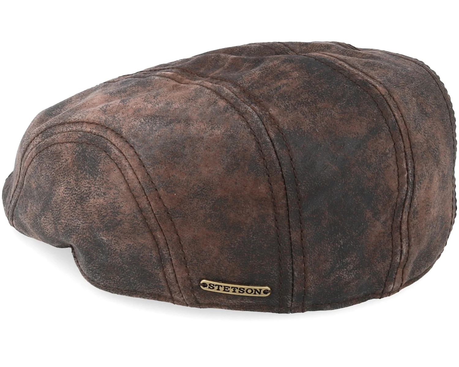 Ivy Cap Pigskin Dark Brown Flat Cap - Stetson 2 Ivy Cap Pigskin Dark Brown Flat Cap - Stetson - Image 2