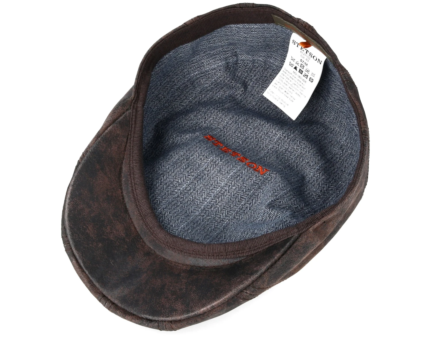 Ivy Cap Pigskin Dark Brown Flat Cap - Stetson 4 Ivy Cap Pigskin Dark Brown Flat Cap - Stetson - Image 4