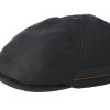 Duck Cap Cowhide Black Flat Cap - Stetson