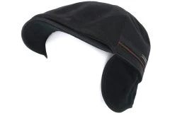 Duck Cap Cowhide Black Flat Cap - Stetson -Fashion Hat Discount Store 4043898396462 5