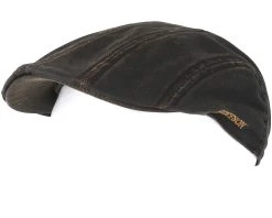 Ivy Cap Co/Pe Dark Brown Flat Cap - Stetson -Fashion Hat Discount Store 4043898444897 5