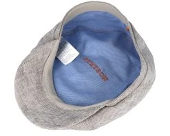 6-Panel Linen Fischgrat Beige Flat Cap - Stetson -Fashion Hat Discount Store 4043898456579 4