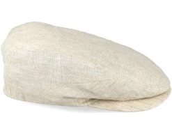 Driver Cap Linen Beige Flat Cap - Stetson -Fashion Hat Discount Store 4043898555722 3