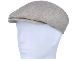 Kent Linen Natural Flat Cap - Stetson -Fashion Hat Discount Store 4043898561976 5