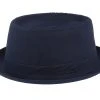 Cotton Navy/Gun Metal Pork Pie - Stetson