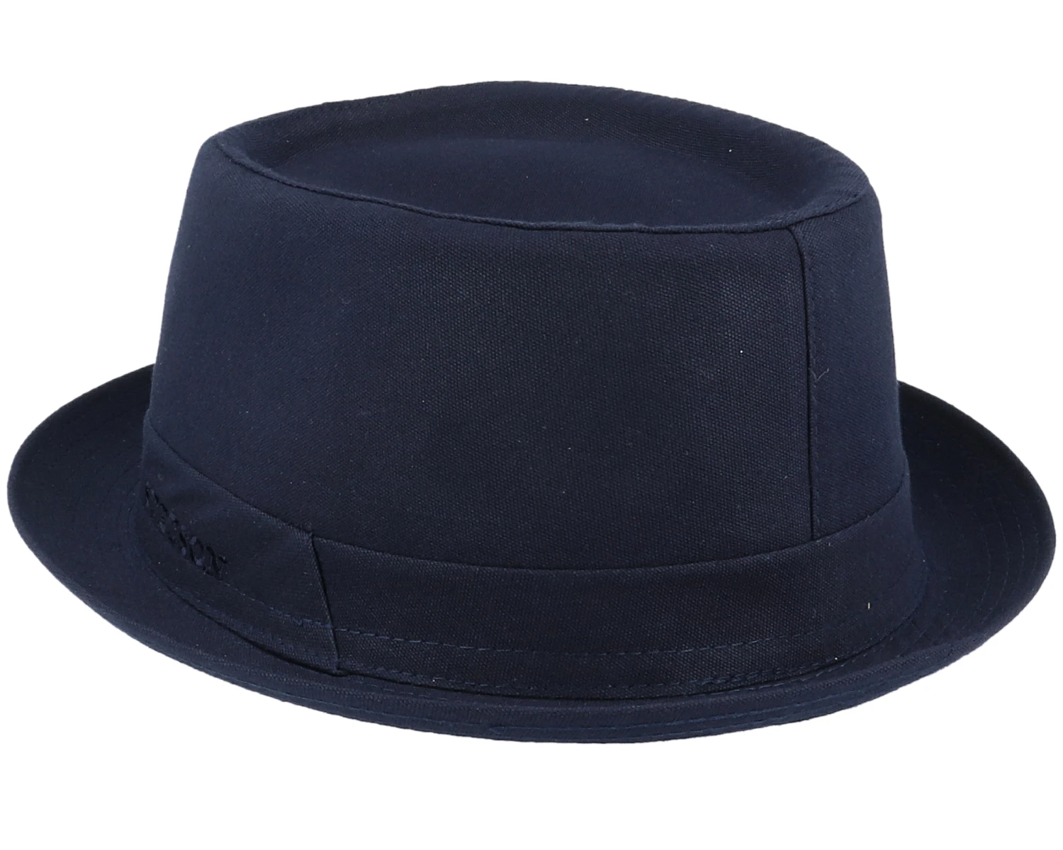 Cotton Navy/Gun Metal Pork Pie - Stetson 2 Cotton Navy/Gun Metal Pork Pie - Stetson - Image 2
