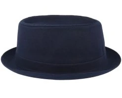 Cotton Navy/Gun Metal Pork Pie - Stetson 6 Cotton Navy/Gun Metal Pork Pie - Stetson -Fashion Hat Discount Store 4043898566681 3