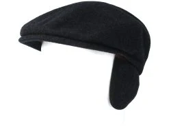 Kent Wool/Cashmere Black Flat Cap - Stetson -Fashion Hat Discount Store 4043898583596 6