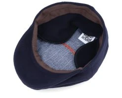 Kent Wool/Cashmere Ear Flap Navy Flat Cap - Stetson -Fashion Hat Discount Store 4043898593328 4