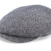 Driver Cap Wool Herringbone Fishgrat Brown Flat Cap - Stetson