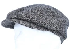 Driver Cap Wool Herringbone Fishgrat Brown Flat Cap - Stetson -Fashion Hat Discount Store 4043898629775 5