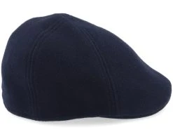 Texas Duck Shape Texas Wool/Cashmere Black Flat Cap - Stetson -Fashion Hat Discount Store 4043898647236 3