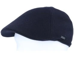 Texas Duck Shape Texas Wool/Cashmere Black Flat Cap - Stetson -Fashion Hat Discount Store 4043898647236 5