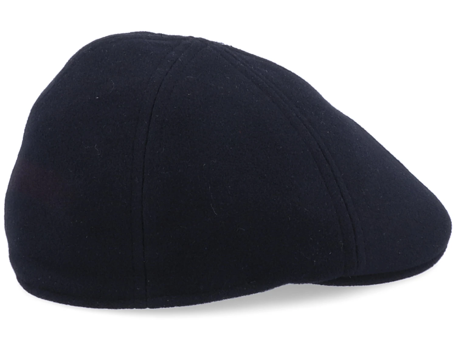 Texas Wool/Cashmere Ear Flap Black Flat Cap - Stetson 3 Texas Wool/Cashmere Ear Flap Black Flat Cap - Stetson - Image 3
