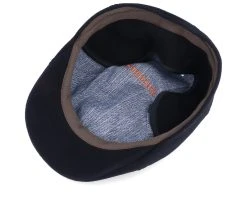 Texas Wool/Cashmere Ear Flap Black Flat Cap - Stetson 9 Texas Wool/Cashmere Ear Flap Black Flat Cap - Stetson -Fashion Hat Discount Store 4043898649056 4