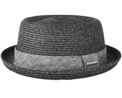 Toyo Heather Black Porkpie - Stetson