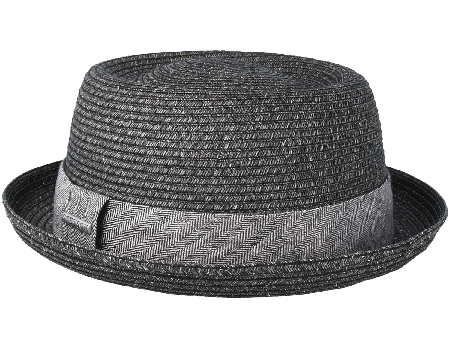 Toyo Heather Black Porkpie - Stetson 2 Toyo Heather Black Porkpie - Stetson - Image 2