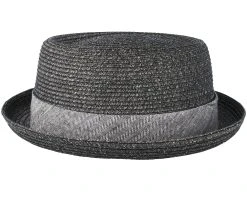 Toyo Heather Black Porkpie - Stetson 6 Toyo Heather Black Porkpie - Stetson -Fashion Hat Discount Store 4043898711180 3