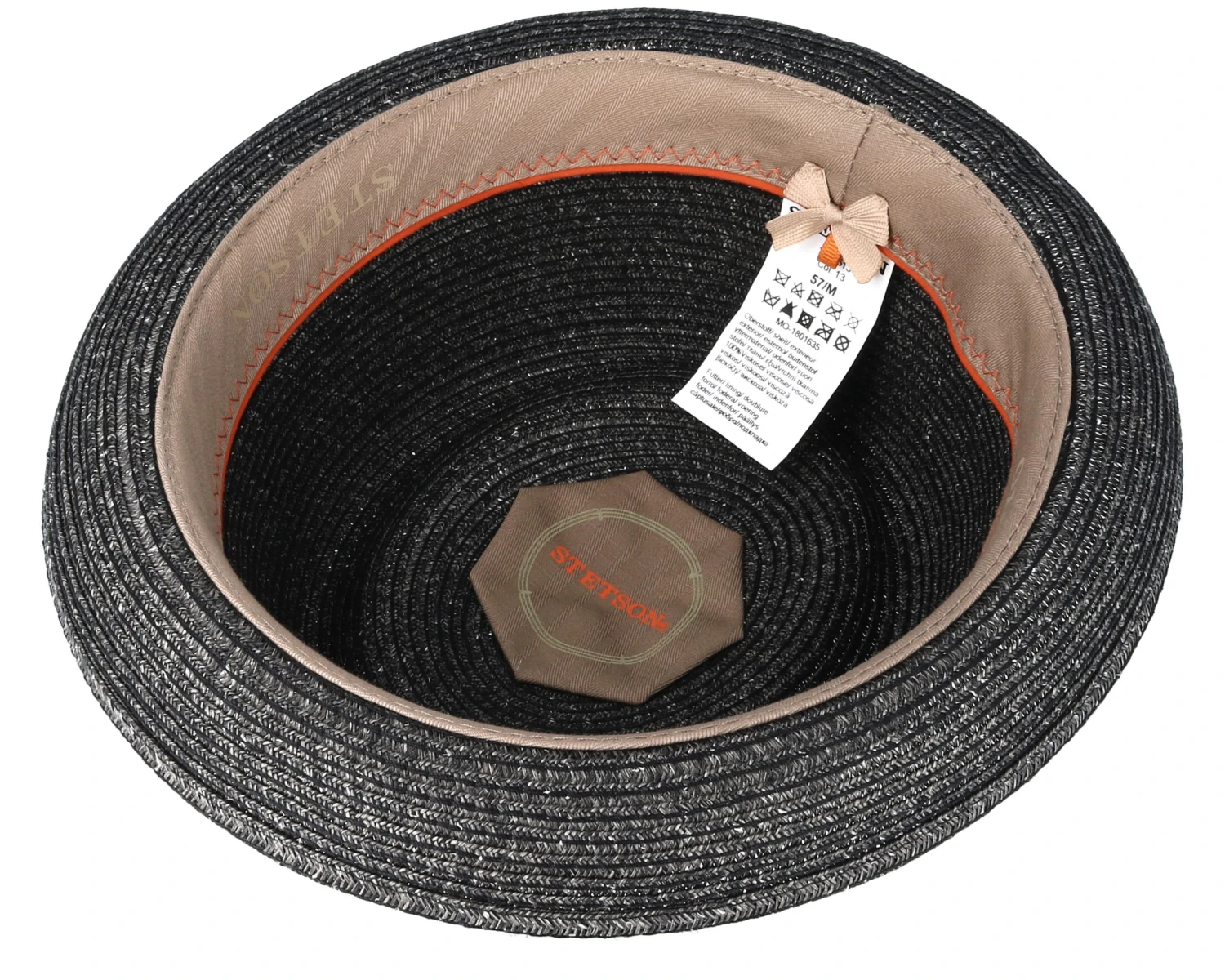 Toyo Heather Black Porkpie - Stetson 4 Toyo Heather Black Porkpie - Stetson - Image 4
