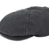 6-Panel Co/Pes Dark Grey Flat Cap - Stetson