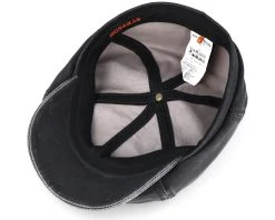 6-Panel Co/Pes Dark Grey Flat Cap - Stetson -Fashion Hat Discount Store 4043898723633 4