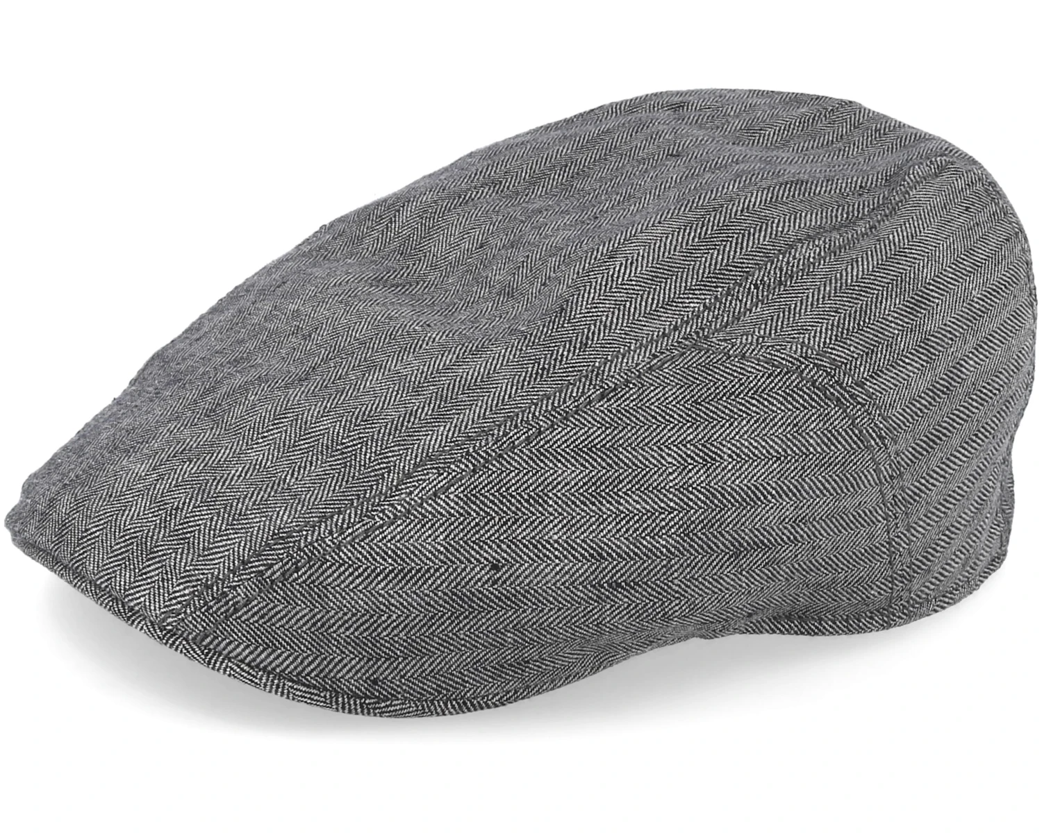 Ivy Cap Linen Fishgrat Grey Flat Cap - Stetson 1 Ivy Cap Linen Fishgrat Grey Flat Cap - Stetson