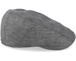 Ivy Cap Linen Fishgrat Grey Flat Cap - Stetson 7 Ivy Cap Linen Fishgrat Grey Flat Cap - Stetson -Fashion Hat Discount Store 4043898755689 3